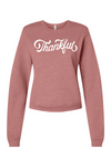 Womens Thankful Crewneck sweatshirt